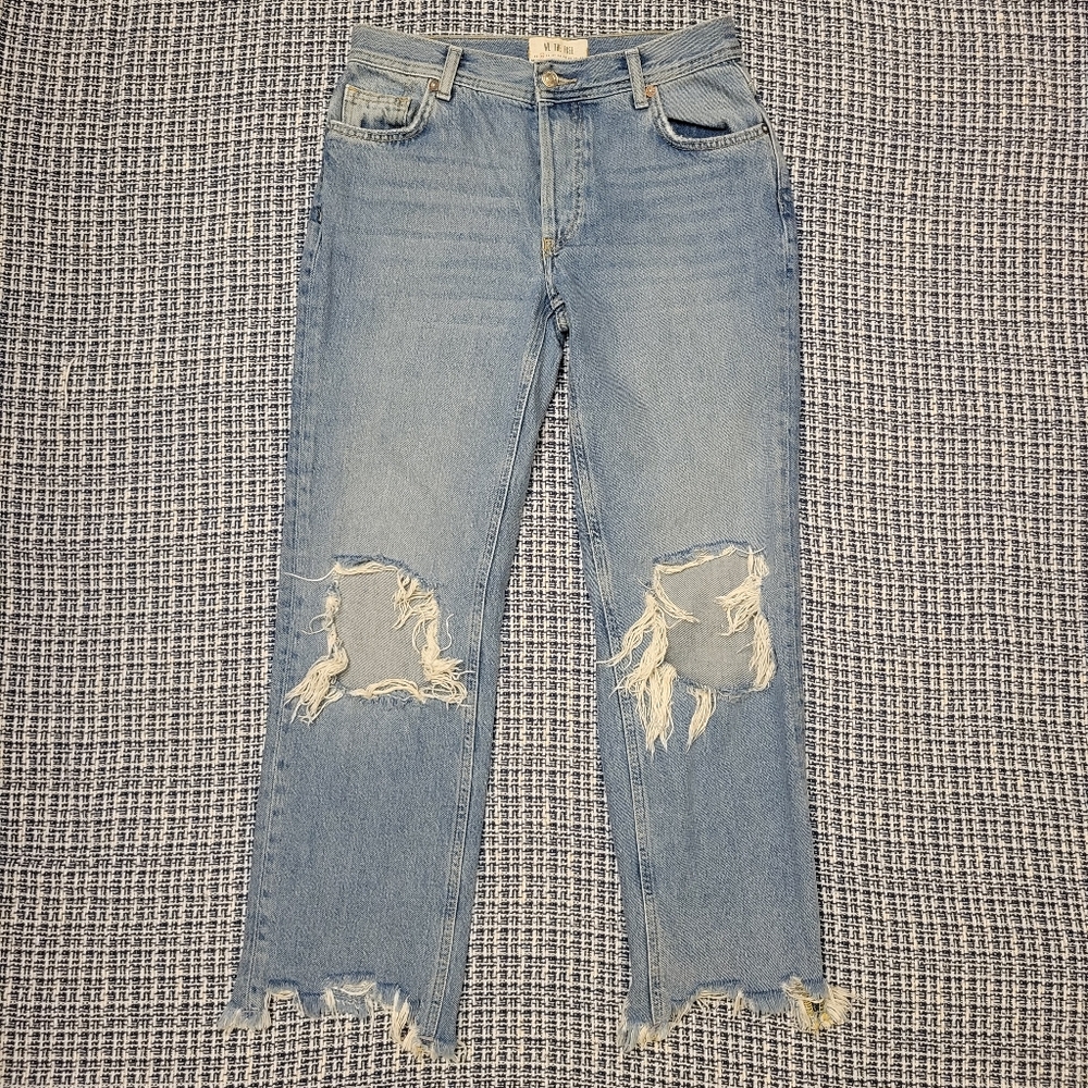Free People We The Free High Rise Distressed Jeans Size 25